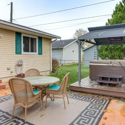 Walk to Sandusky Bay Home with Hot Tub and Fire Pit!