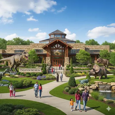 a rendering of a museum with people walking in front of a building at Heart of Mainstrasse 4 in Covington